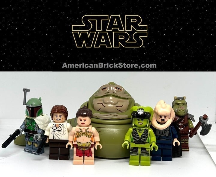 Jabba the Hutt Han Solo Slave Leia Minifigures Lego Star Wars Boba Fett Custom