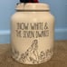 RAE Dunn snow white and the seven Dwarfs canister