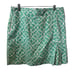 Peter Miller Cotton Teal & White Pattern Size 10 Skort. Pre-loved good condition