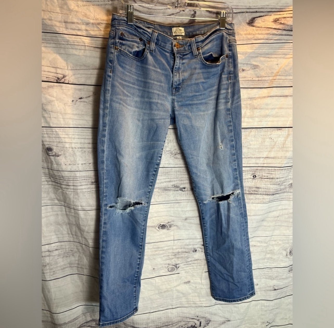 J.crew broken in boyfriend distressed womens jeans
