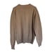 Vintage Christian Dior Monsieur Brown Tan Merino Wool Jumper Sweater Sz XL Mens