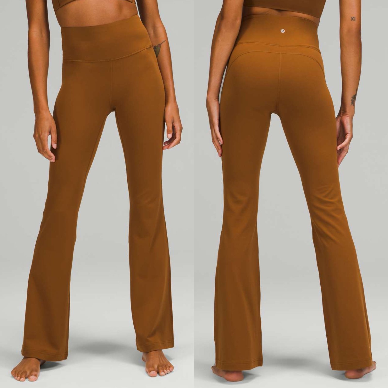 Lululemon Groove Pant Sz 12/32” Flare Super High-Rise *Nulu In Copper Brown