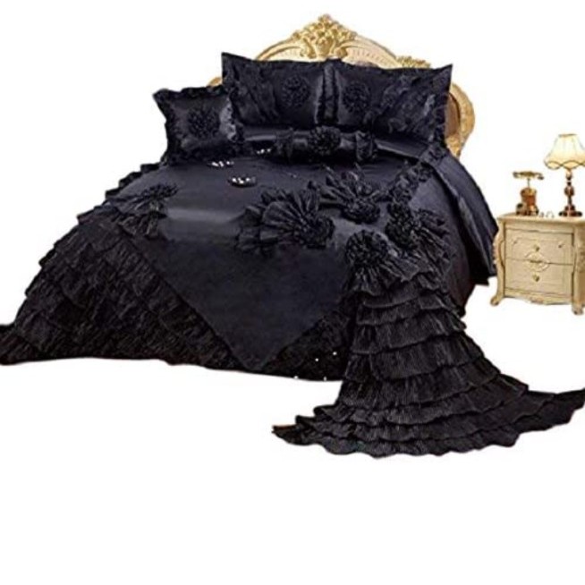 Faux silk bed set