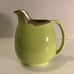 Mid-Century Modern Winfield Ware Juice Water Pitcher 8” Green Drip Glaze 48 Oz.