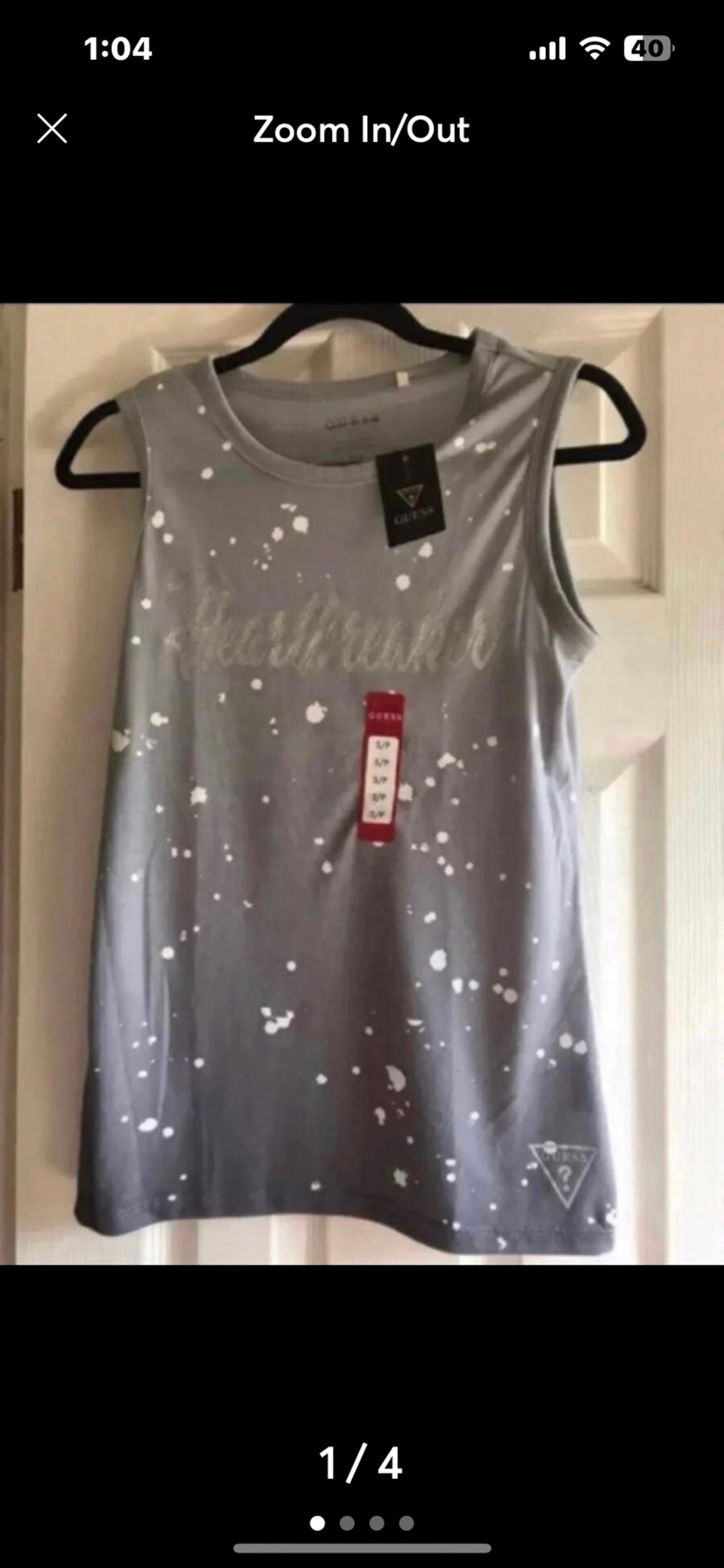 NWT GUESS Ladies Grey Tank Top