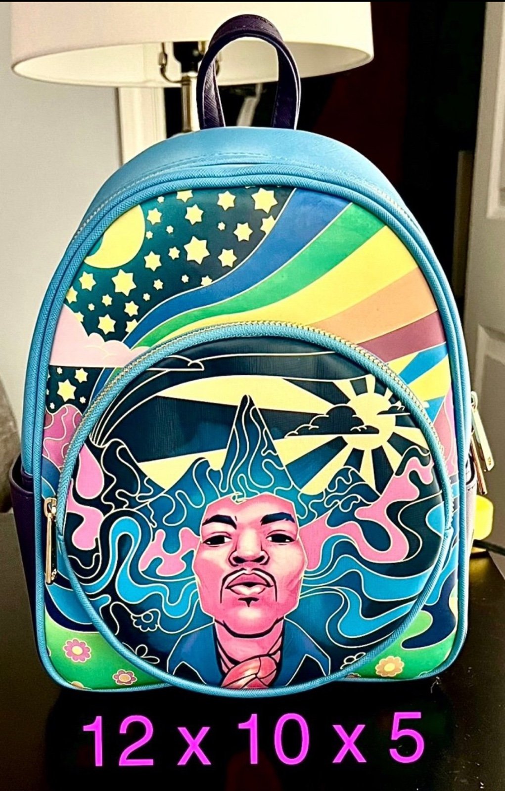 Loungefly Backpack Jimi Hendrix Psychedelic Handbag Convertible Purse Tote Bags