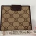 Vintage Gucci gg monogram leather canvas notebook cover