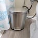 Mini Rectangular Trash Can With Soft-Close Foot Pedal
