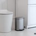 Mini Rectangular Trash Can With Soft-Close Foot Pedal