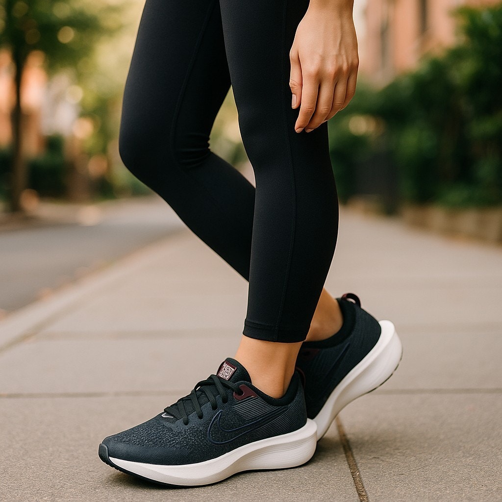 Nike Interact Run Shoes EasyonWomens Sz 9 1/2 Black Sporty L.9.1