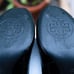 Tory Burch Black Patent Leather Caroline Reva Scrunch Pumps womens 9.5M