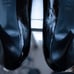 Tory Burch Black Patent Leather Caroline Reva Scrunch Pumps womens 9.5M