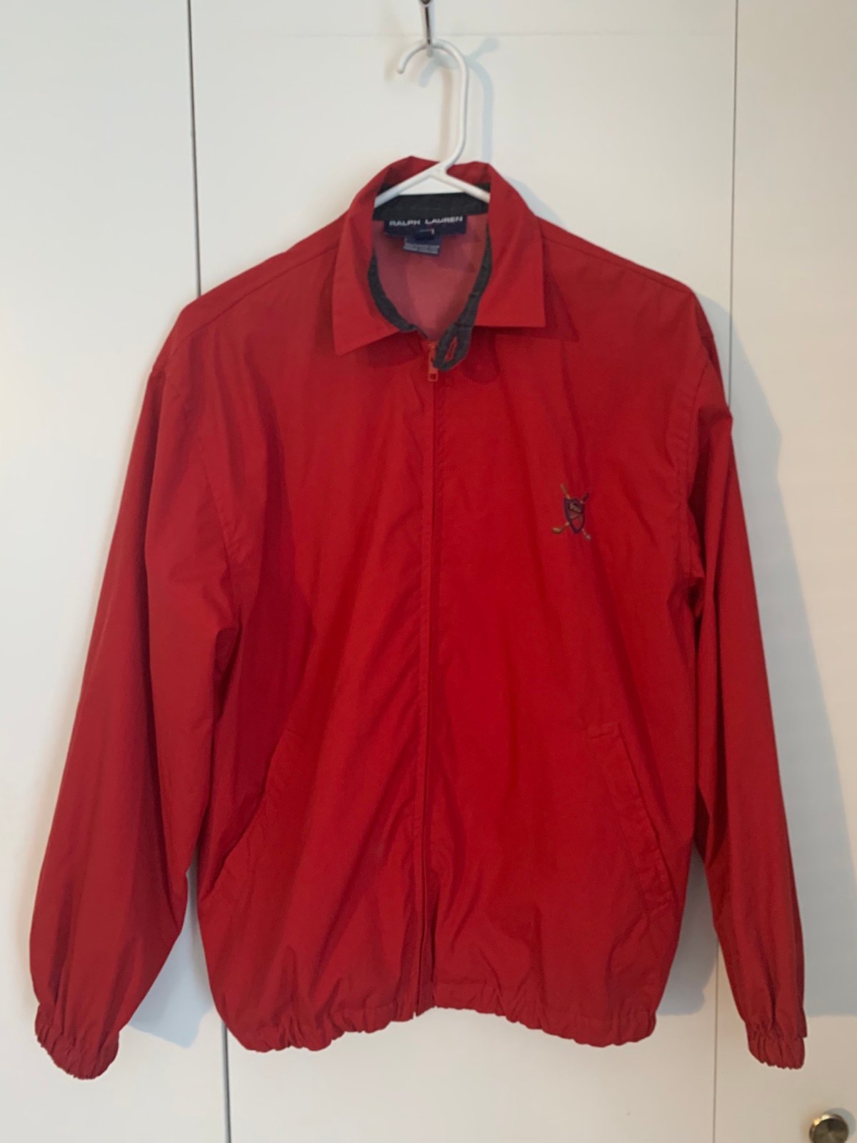 Ralph Lauren men’s red windbreaker jacket size Small