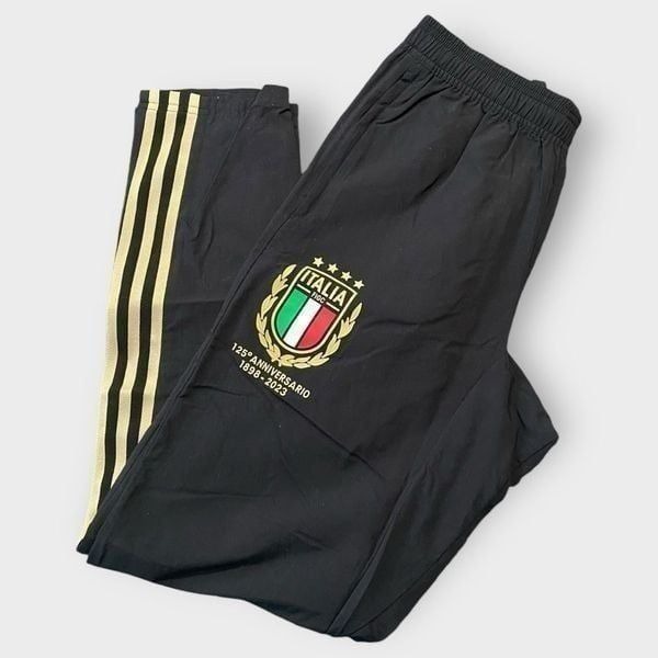 Adidas Italy National Team 125th Anniversary Jogger Pants HY5436 Mens size Small