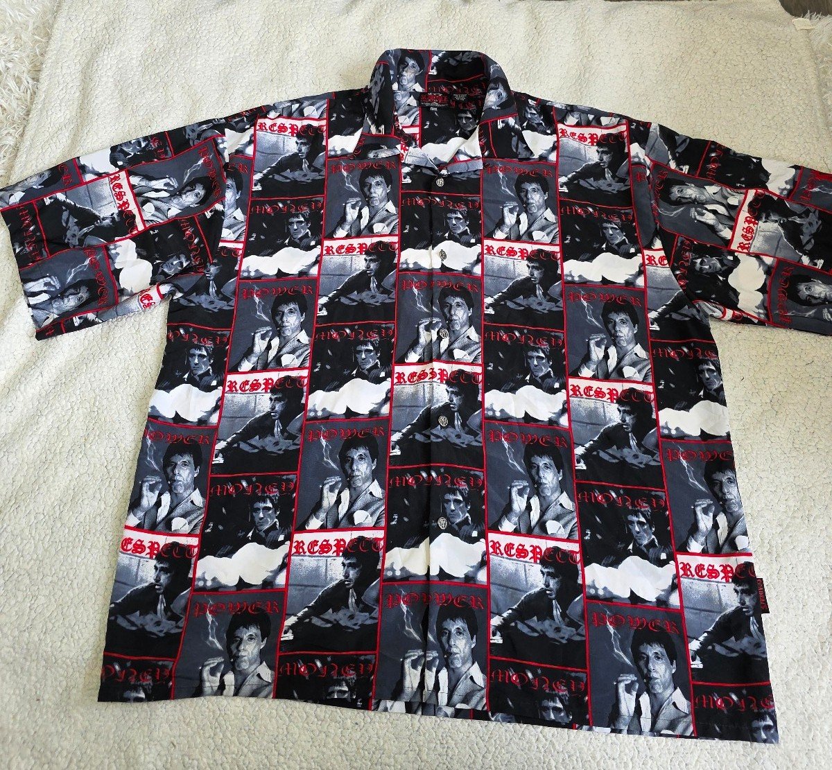 Dragonfly Clothing Co. Scarface Tony Montana Cuban Shirt Mens Size 4XL VTG (T17)