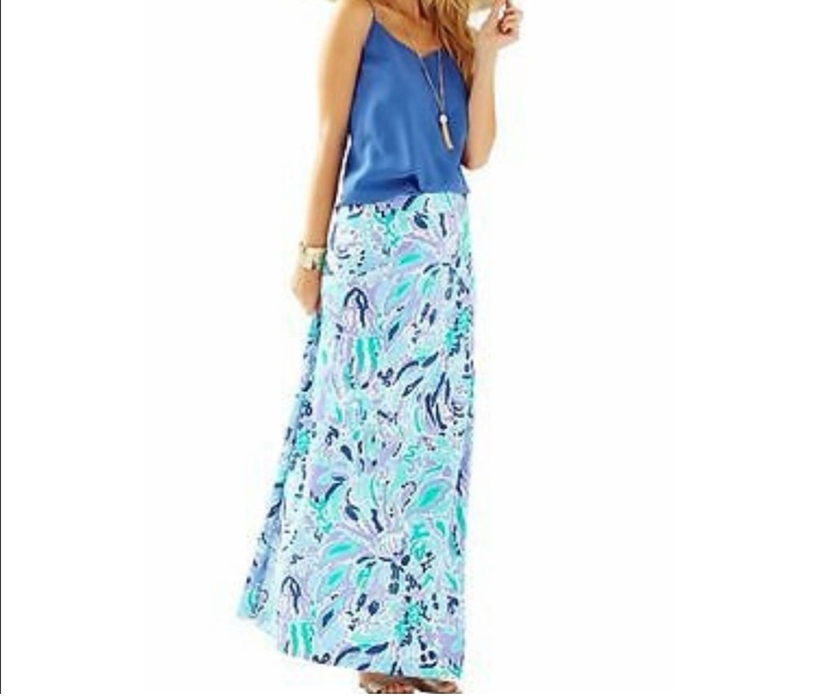 Lilly Pulitzer Nola A Line Maxi Skirt Size XS