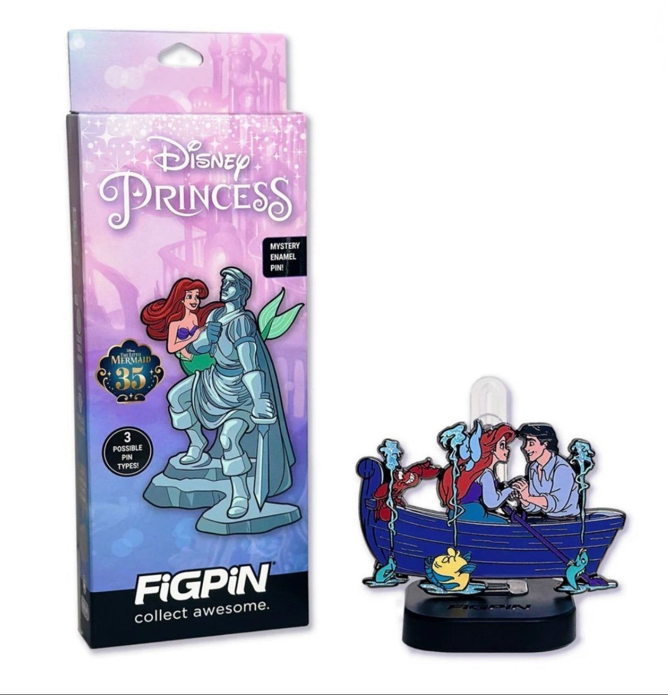 FiGPiN Quest Little Mermaid Ariel with Eric In Boat Le 1700