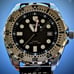 Full Automatic Diver 44mm Monster Mod NH35A Black Sapphire Exhibition Excellent