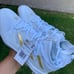 Adidas Adizero Afterburner White/Gold Molded Baseball Cleats Mens Size 9.5