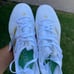 Adidas Adizero Afterburner White/Gold Molded Baseball Cleats Mens Size 9.5