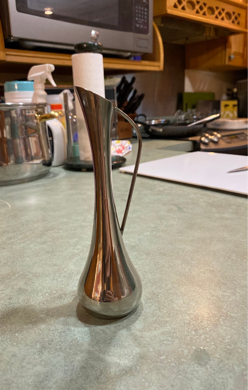 Vintage silver plated bud vase
