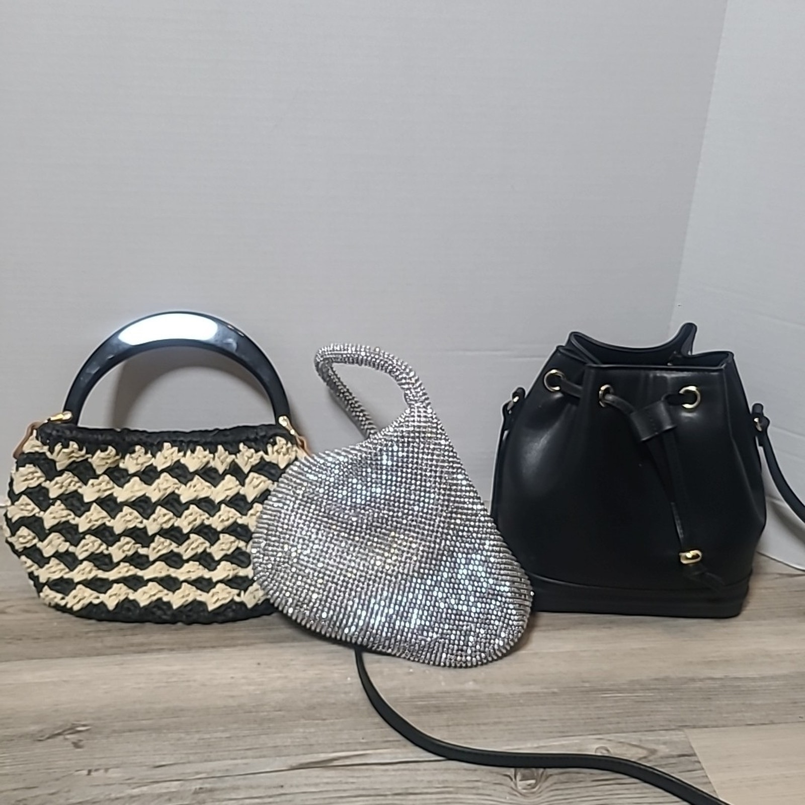 Lot Of 3 Purses Mixed Brands 1 Crossbody, Evening Clutch Never Used