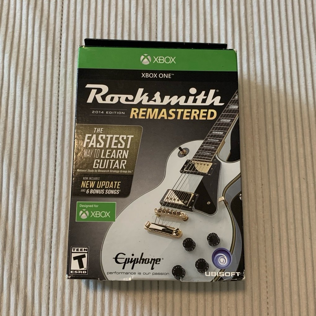 Xbox One Game ★ Rocksmith Remastered 2014 Edition + Real Tone Cable Brand New