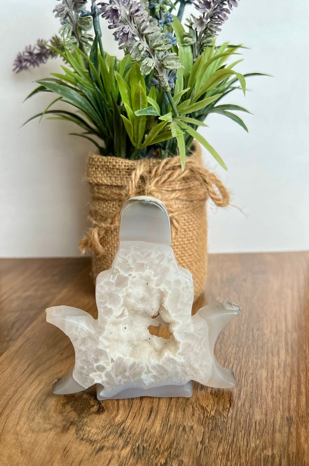 Druzy Agate Moon Goddess