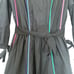 Maje Roy Black With Multicolor Piping Cotton Canvas Dress Size 3/US 8