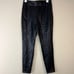 Leith Black Faux Leather Skinny Pants, Small