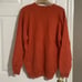 Pringle Sweater XL Orange 100% Wool Pullover Embroidered Logo Made In Scotland