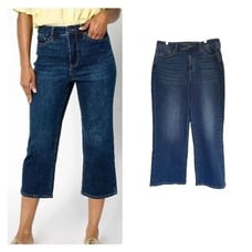 NYDJ Joni Capri High Rise Jeans in Cool Embrace Rockford Sz 10 NWT