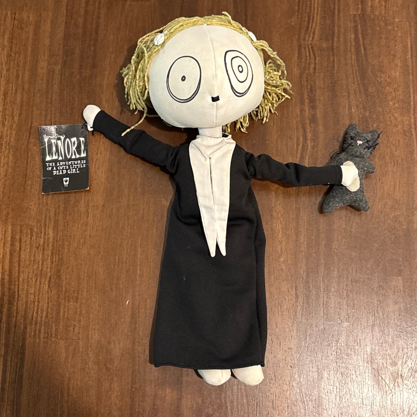 Roman Dirge Lenore the Dolly Cute Little Dead Girl 13 Plush Doll VERY RARE