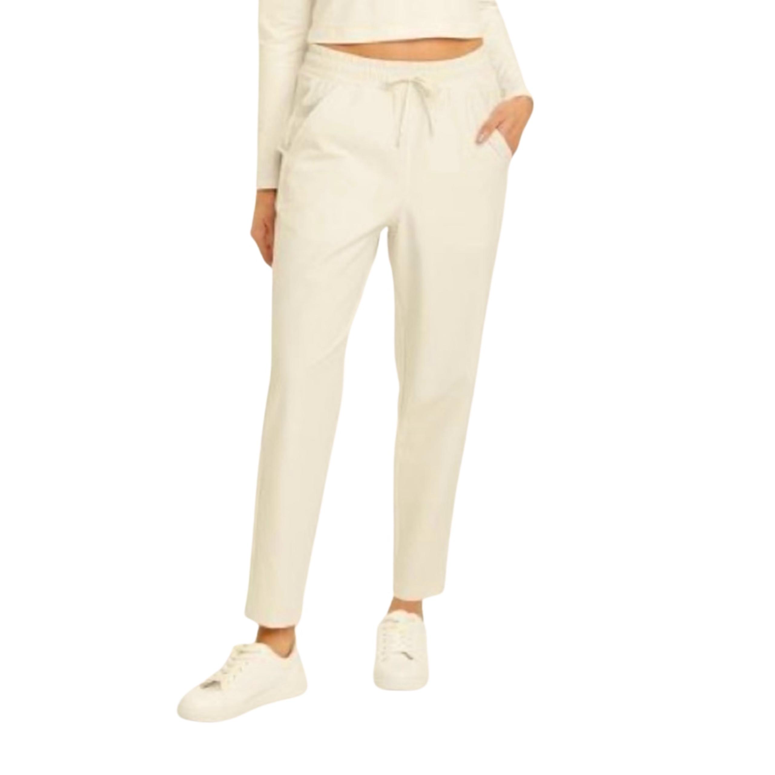 Women's Stretch Woven High-Rise Taper Pants - All In Motion Light Beige S 30409