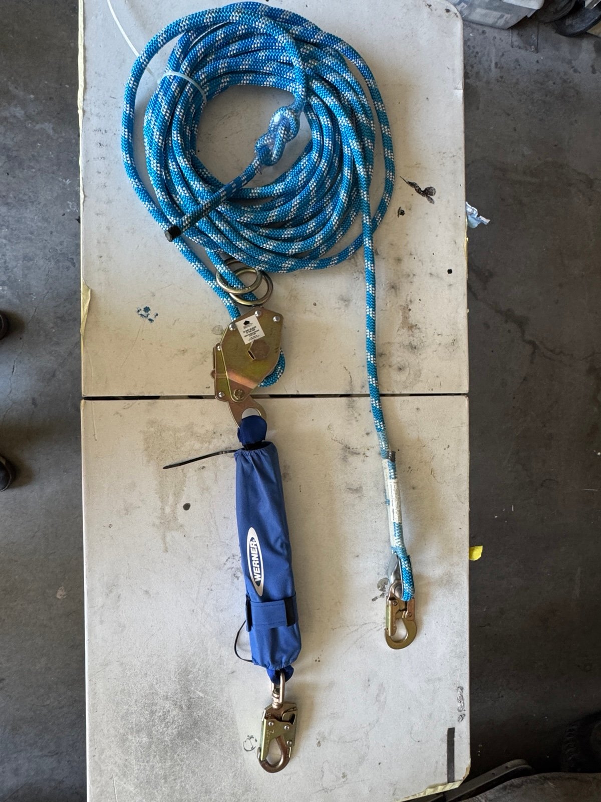 Werner fall protection rope