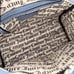 NEW! NWT JUICY COUTURE Royal Moment Velour Quilted Bowler Bag Slate Blue