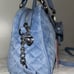 NEW! NWT JUICY COUTURE Royal Moment Velour Quilted Bowler Bag Slate Blue