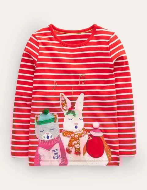 Mini Boden Christmad Carolers Tshirt