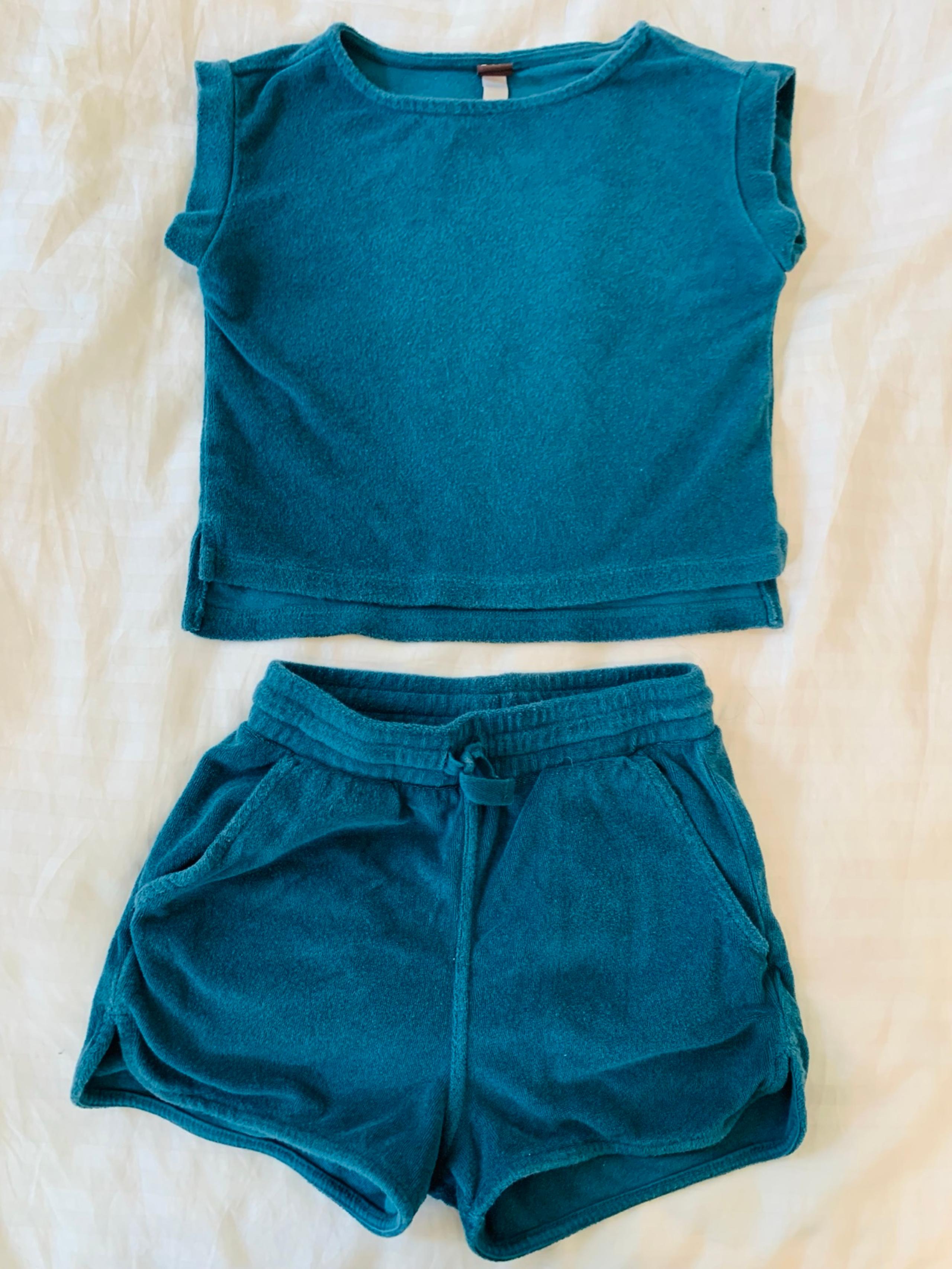 Tea collection girls short and shirt set size 6
