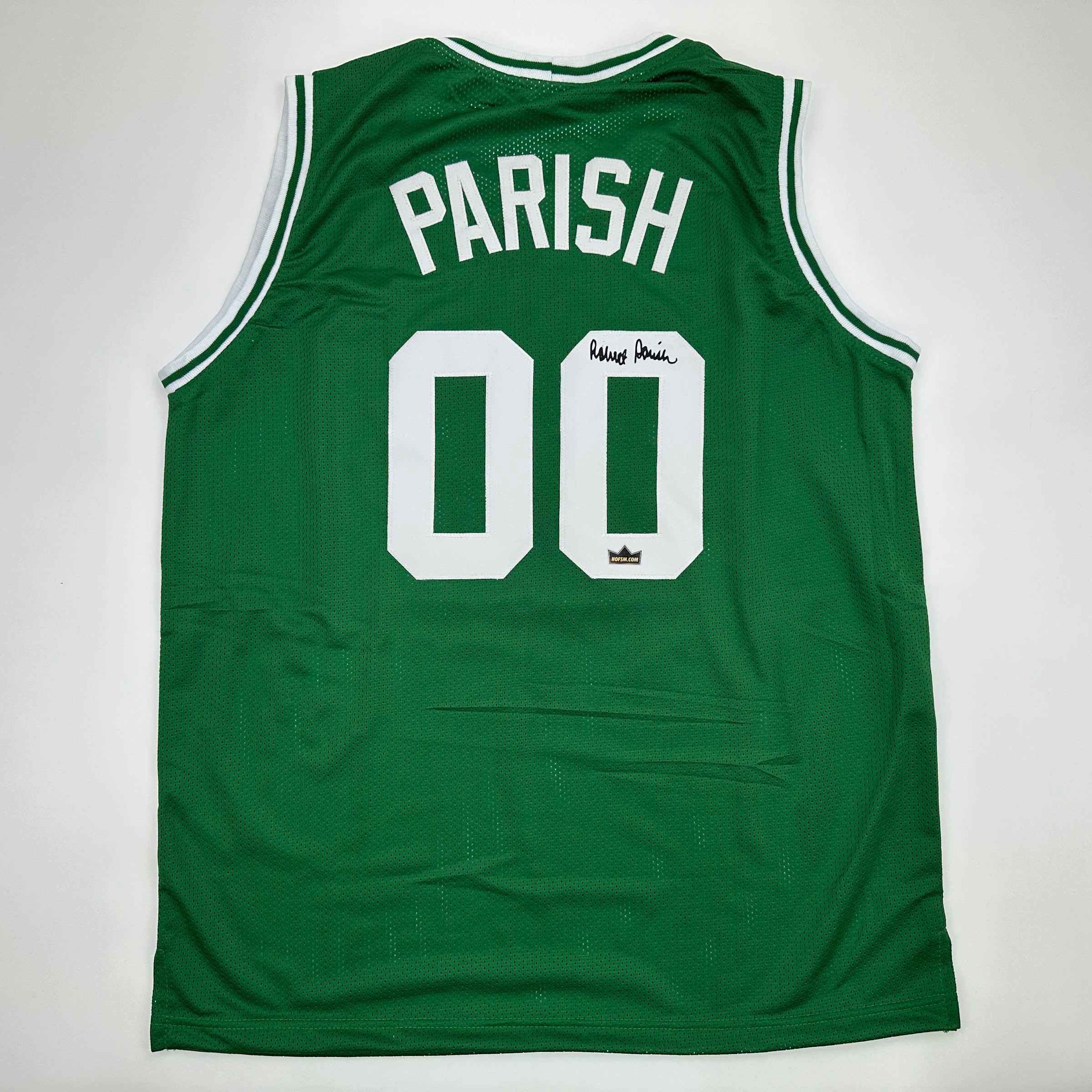 Facsimile Autographed Robert Parish Boston Green Auto Jersey Size Men's XL