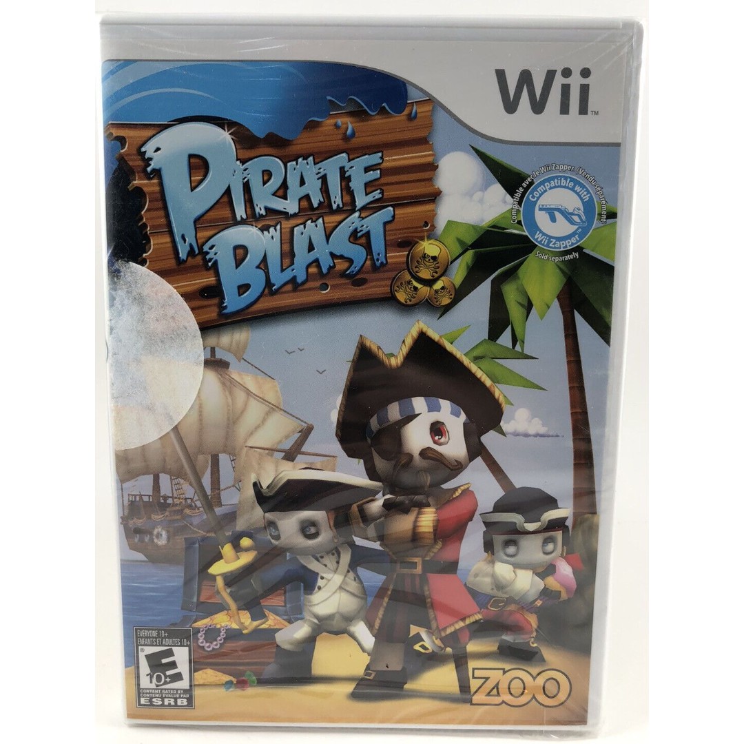 Pirate Blast (Nintendo Wii) Brand New Factory Sealed CIB Complete Game, Rare!