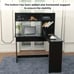 L-Shaped Computer Desk with Hutch Modern Wooden Corner Gaming Desk