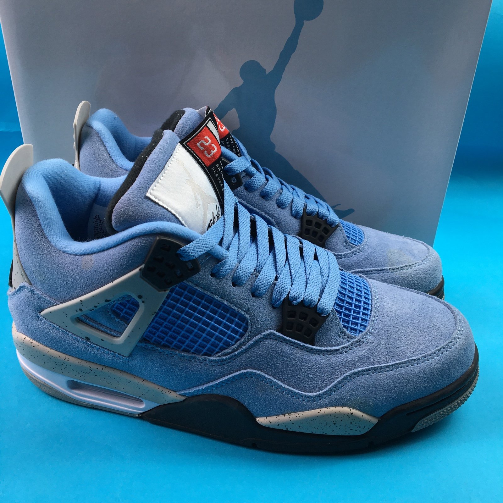 air Jordan 4 Retro military blue Oreo Original Box