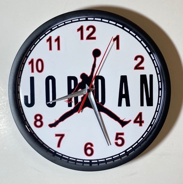 Michael Jordan logo battery operated wall clock