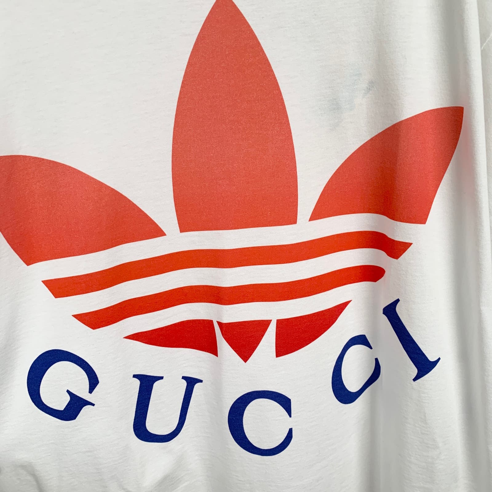 NWT Gucci Adidas X Cotton T-shirt In White T-shirt Size XL