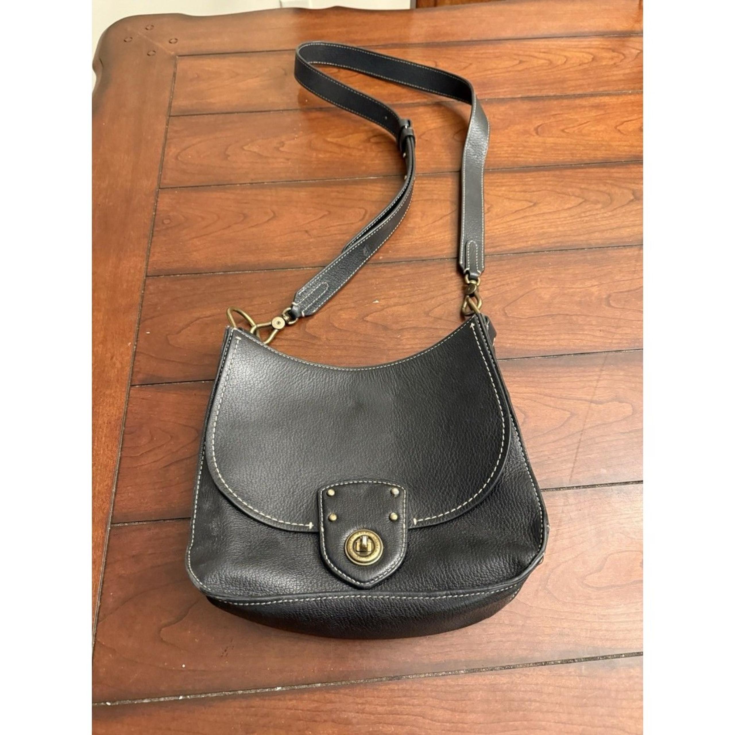 Lauren Ralph Lauren Rare Convertible  Black Leather Shoulder Cross Body Bag