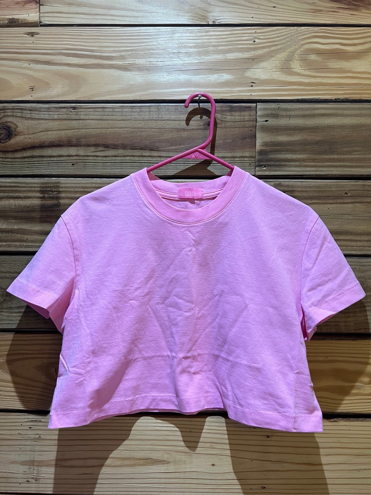 Nuuds Cropped Tee in Bubblegum