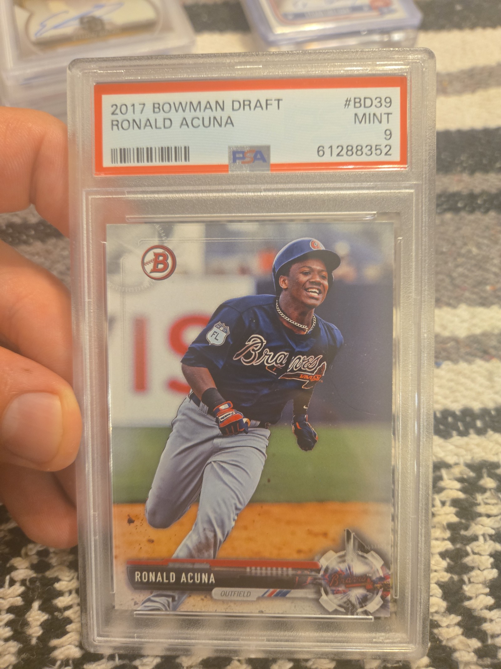 2017 Bowman Draft Ronald Acuna Jr. PSA 9 Mint #BD39