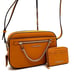 Michael Kors Large EW Crossbody Bag & Medium ZA Card Case Wallet Cider (NWT)