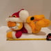 Vintage Garfield Plush Fiesta Paws Santa Costume 1998 beans clean! GUC